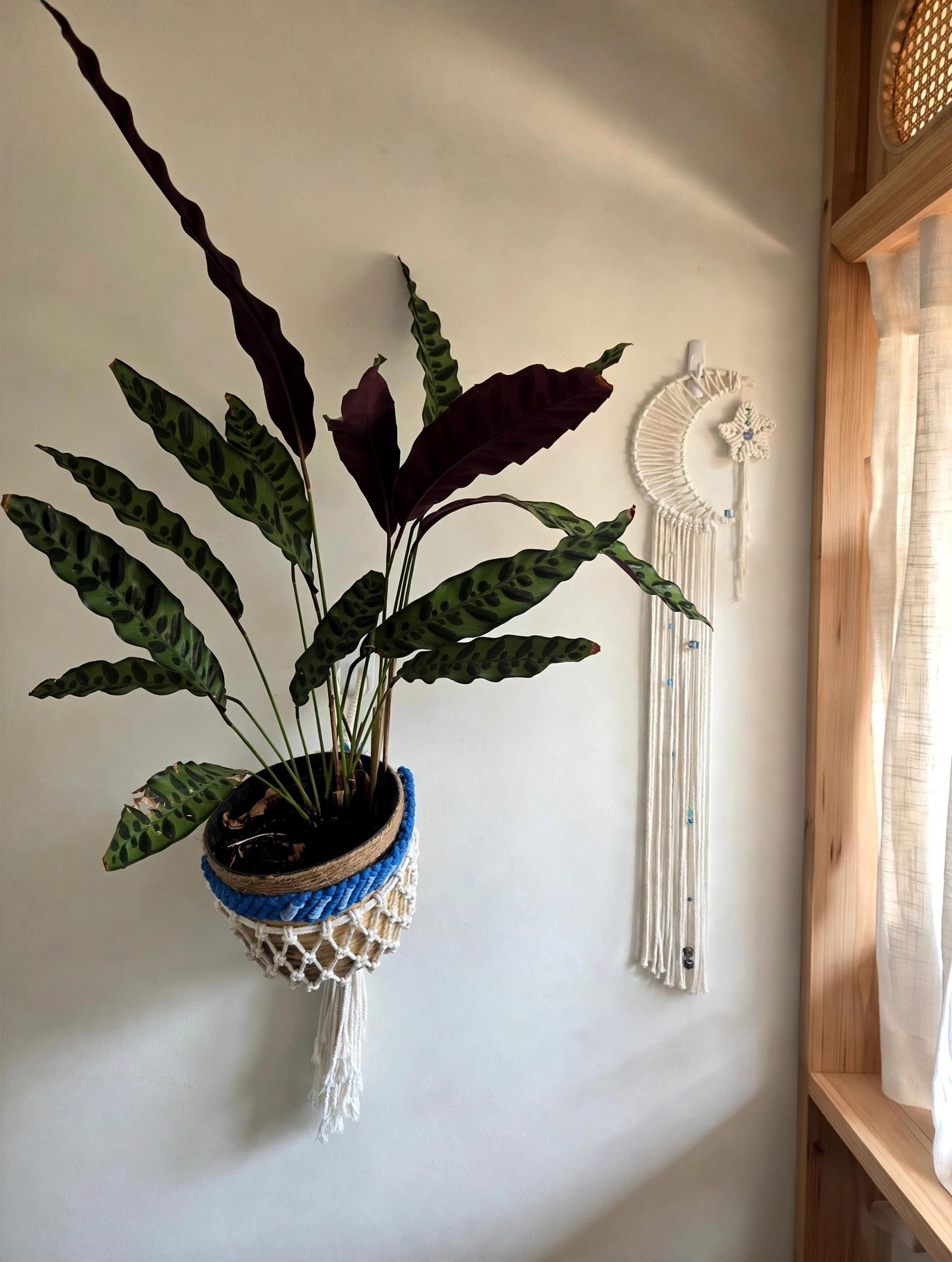 Moon with Star Wall Hanging